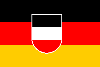 [Flag Proposal no. 11: Black-red-gold tricolour with black-white-red shield (Germany 1919-1933)]