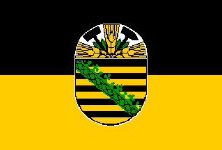 [Car Flag for State Authorities 1948-1952 (Saxony-Anhalt, East Germany)]