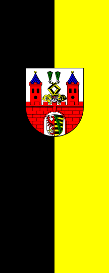 [Bernburg city vertical flag]