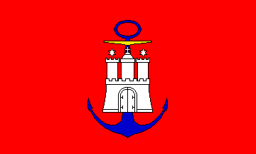 ['Admiralty' Flag since 1905 (Hamburg, Germany)]