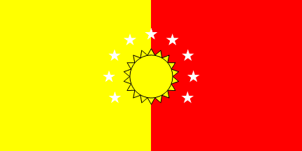 Pichincha flag, plain