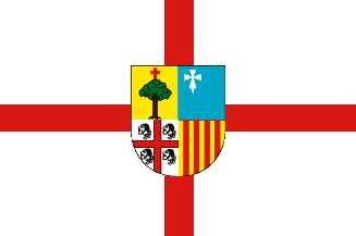 [Newspaper 'Heraldo de Aragón' proposal no. 4 with 'greater' arms of Aragon 1977 (Aragon, Spain)]