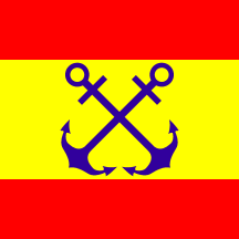 [Non-existent Minister of Defence rank flag (Spain)]