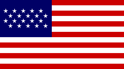[US national flag with 20 stars]