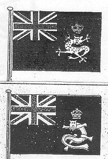 historic Royal Hong Kong Yach Club ensigns