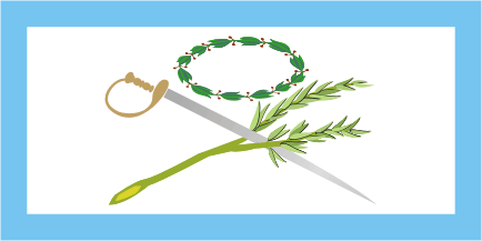 [Flag of truce of the self-proclaimed América mexicana in 1815. By Juan Manuel Gabino Villascán]