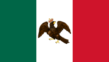 [Mexican Empire flag: 2 Nov. 1821-14 April 1823. By Juan Manuel Gabino Villascán]