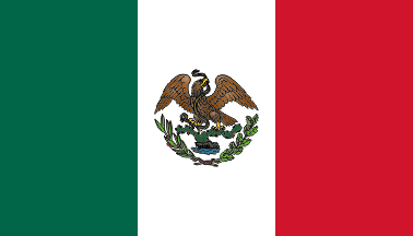 [Flag of Mexico: 14 April 1823-20 September 1863 / 15 July 1867-30 December 1880.
	By Juan Manuel Gabino Villascán]