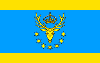 [Kozienice county flag]
