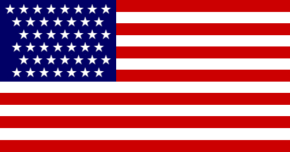 [U.S. 43 star flag 1890]