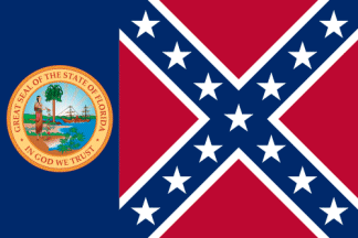 [FL Confederate statement flag]