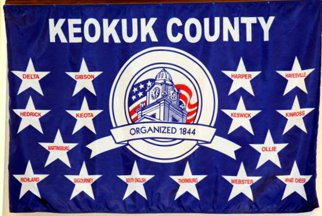 [Flag of Keokuk County, Iowa]