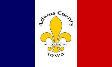 [Former Flag of Adams County, Iowa]