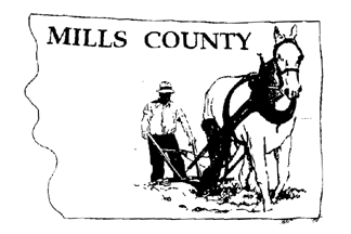 [Former Flag of Mills County, Iowa]