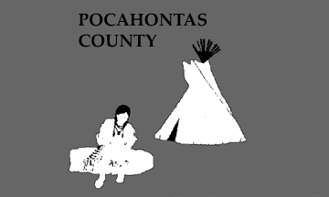 [Former Flag of Pocahontas County, Iowa]
