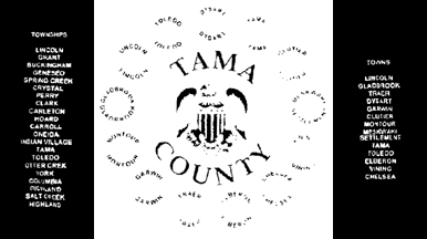 [Former Flag of Tama County, Iowa]