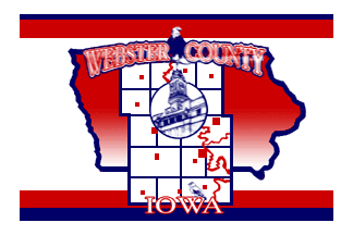 [Former Flag of Webster County, Iowa]