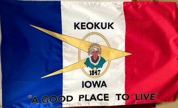 [Flag of Keokuk, Iowa]