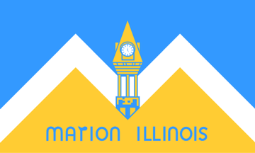 [Marion, Illinois flag]