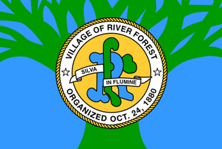 [River Forest Village, Illinois flag]