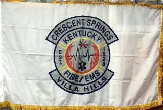 [Flag of Crescent Springs Fire Dept, Kentucky]