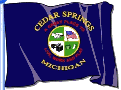 [Flag of Cedar Springs, Michigan]