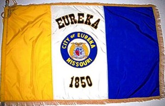 [flag of Eureka, Missouri]