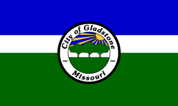 [flag of Gladstone, Missouri]