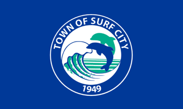 [Flag of Surf City, North Carolina]
