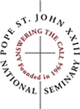[Seal of Pope St. John XXIII National Seminary]