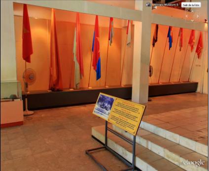Unknown flags in Vietnam Military History Museum