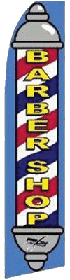 [Barber Shop Pole Breeze Flag]