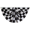 [Racing Checkered Pleated Full Fan]