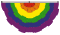 Rainbow Pleated Fan