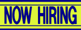 Now Hiring Vinyl Banner