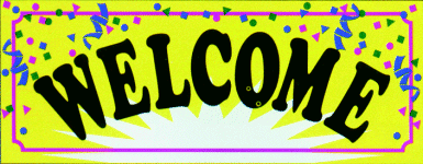 Welcome Yellow Vinyl Banner