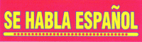 Se Habla Espanol Vinyl Banner