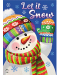 [Let It Snow Snowman Banner]