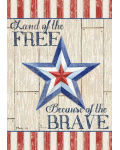 [Land of the Free Banner]