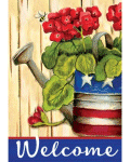 Patriotic Geranium Banner