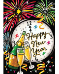 [Happy New Year Clock Banner]