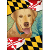 Maryland Flag with Yellow Lab Banner