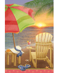 Beach At Sunset Banner