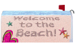 [Welcome To The Beach Mailbox Cover]