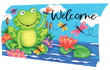 [Frog and Dragonfly Mailbox Cover]