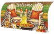 [Fall Firepit Mailbox Cover]