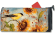 [Yellow Finches Mailbox Cover]