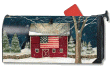 [Winter Barn Mailbox Cover]
