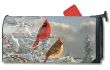 [Winter Cardinals Mailbox Cover]