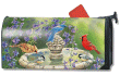 [Birdbath Gathering Mailbox Cover]